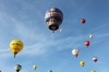 Montgolfière mit anderen Ballons